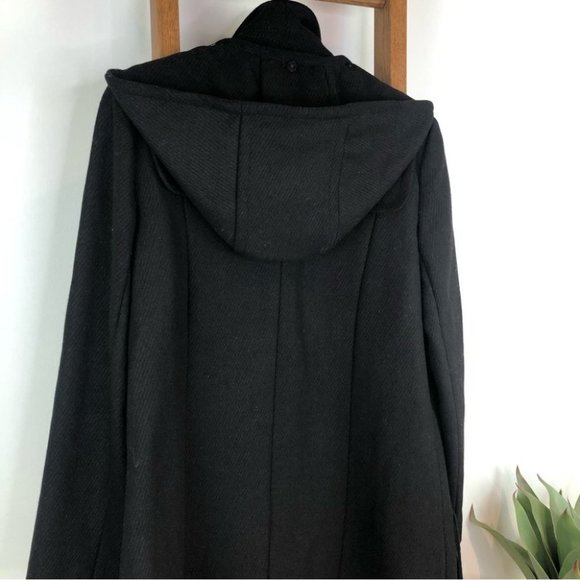 New RALPH Lauren black wool blend pea coat jacket size 8 - Picture 11 of 16